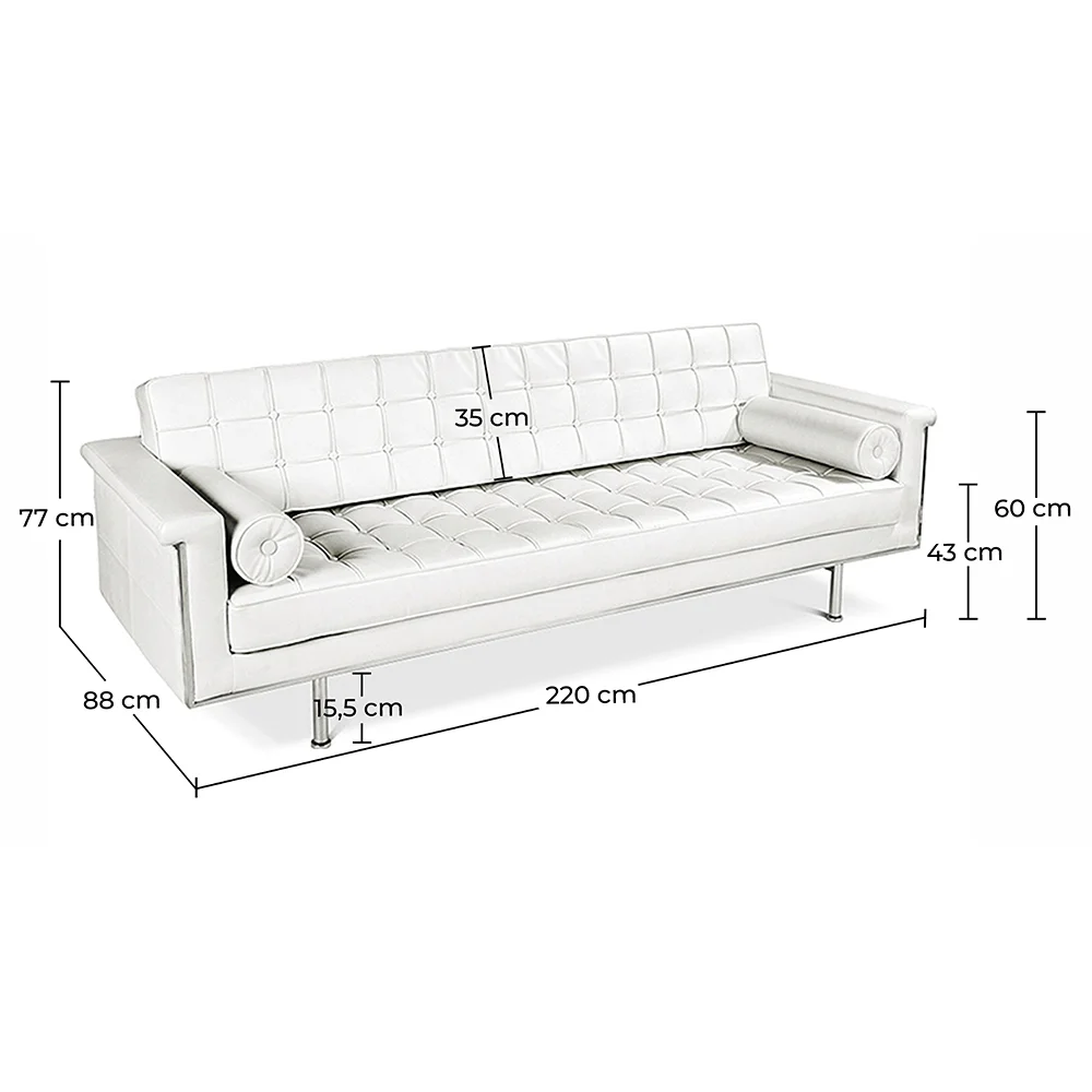 3-Sitzer Sofa - Polyurethanbezug - Objective image 10