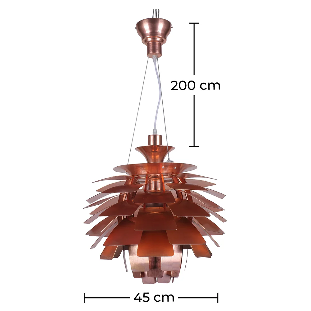  Bronze-Deckenlampe - Pendelleuchte im Artischocken-Design - Klein - Atrich image 10