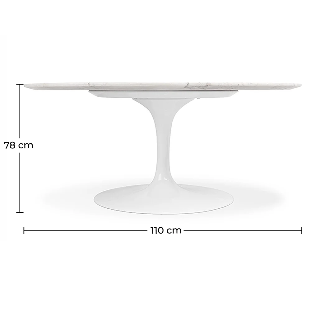 Esstisch Rund - 110cm - Marmor - Tulip image 10