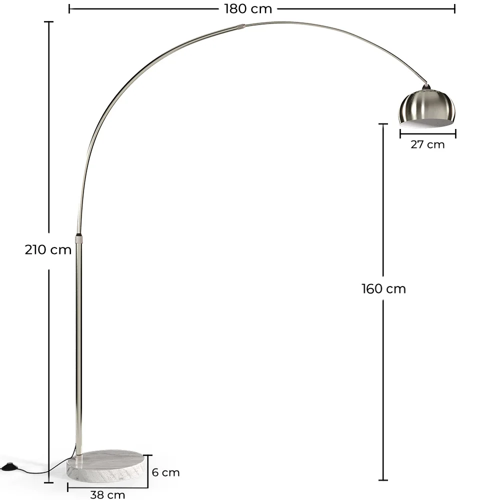 Stehlampe mit Marmorsockel - Wohnzimmerlampe - Bouw image 10