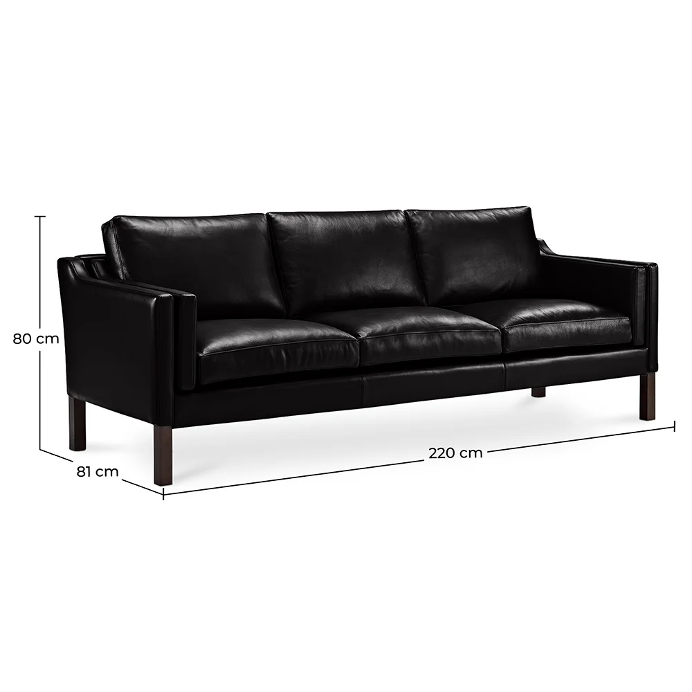 Sofa mit Kunstlederbezug - 3-Sitzer - Benzion image 10