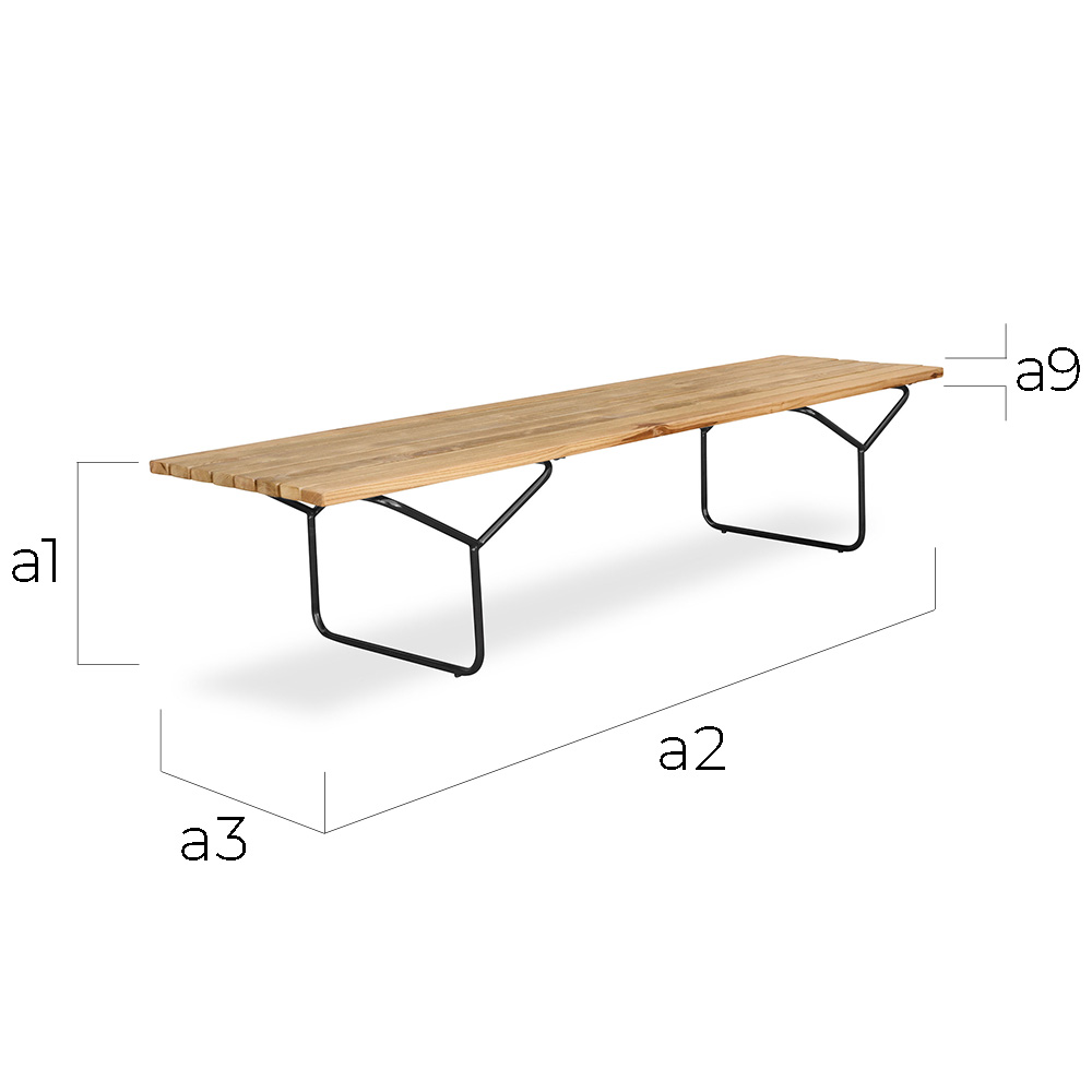 Nordische Stil Holzbank (180cm) - Yean image 10