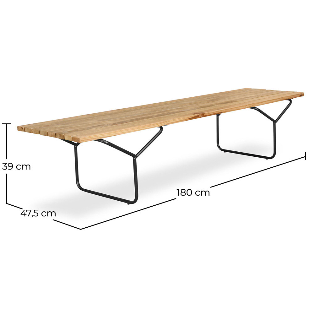 Nordische Stil Holzbank (180cm) - Yean image 10