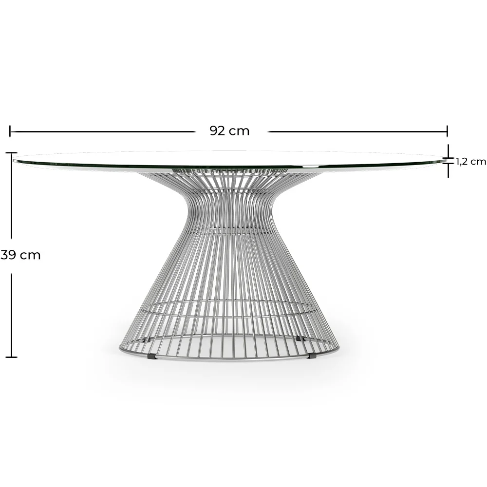 Runder Couchtisch - Glasdesign - Barrel image 10