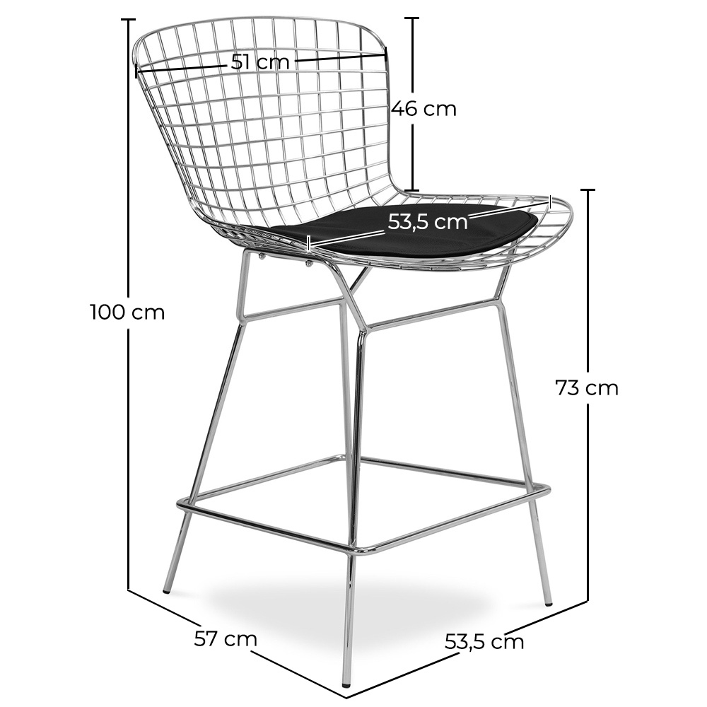 Metallgitter Design Barhocker - Lived image 10