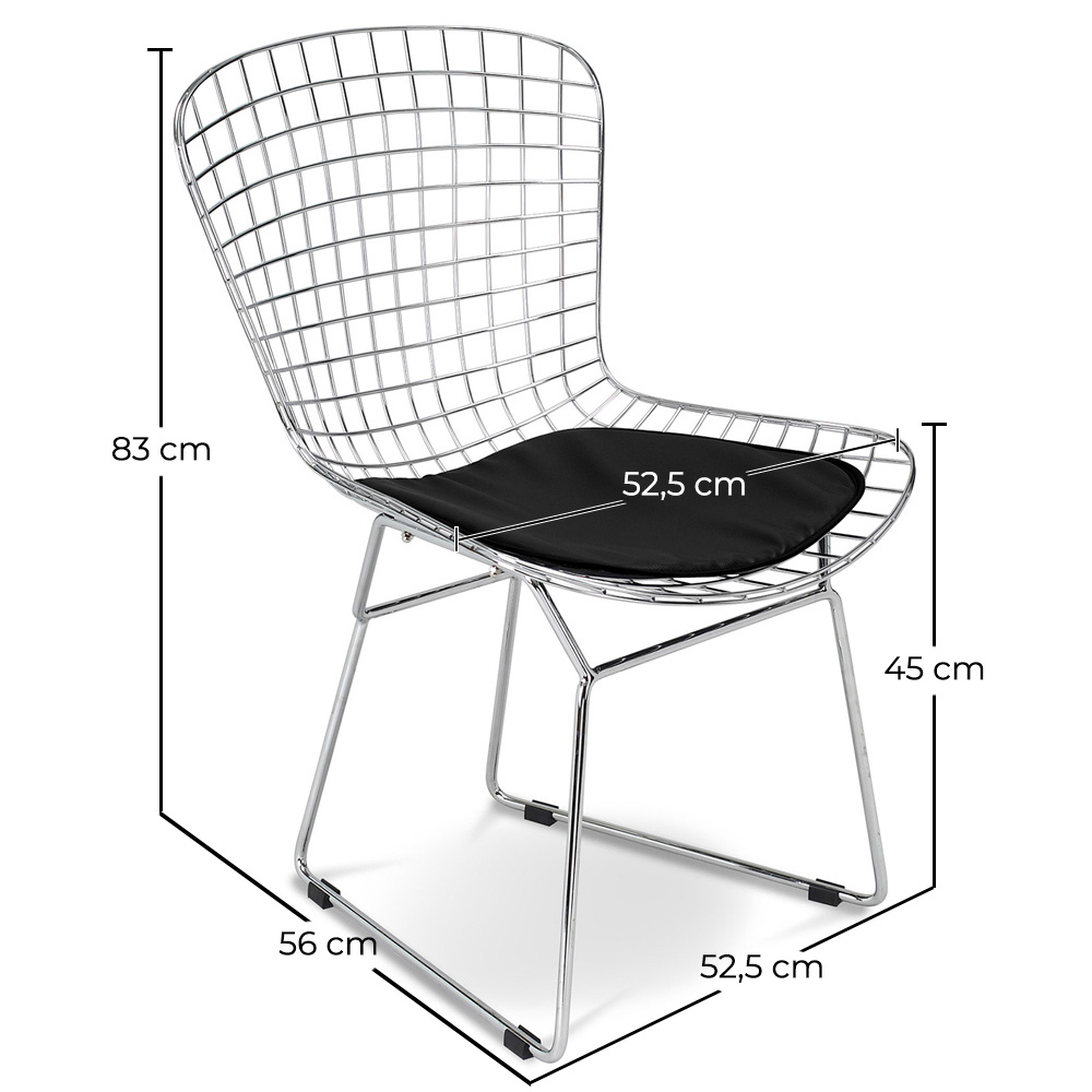 Esszimmerstuhl aus Stahl - Grid Design - Lived image 10