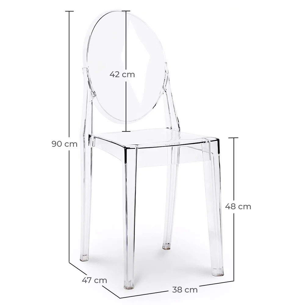 Transparenter Esszimmerstuhl - Victoria Queen image 10