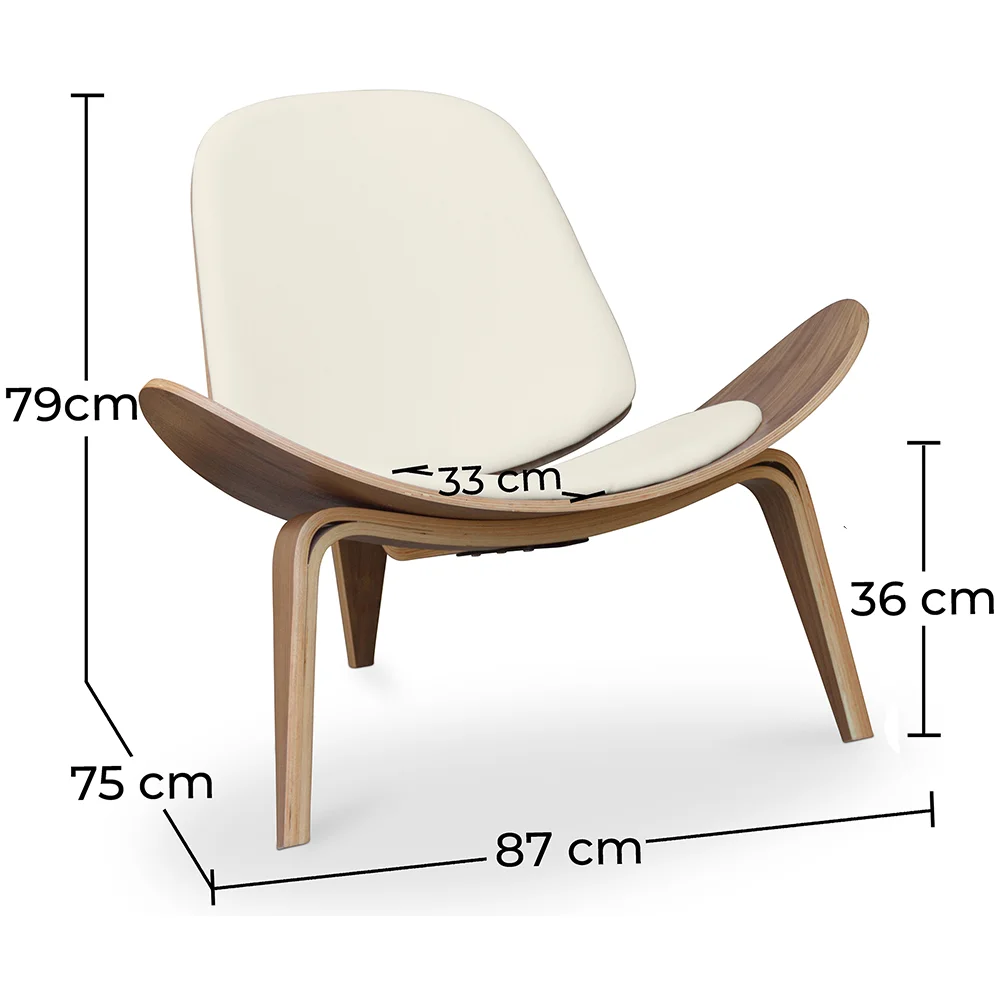 Designer-Sessel - Skandinavischer Sessel - Kunstlederbezug - Lucy image 10