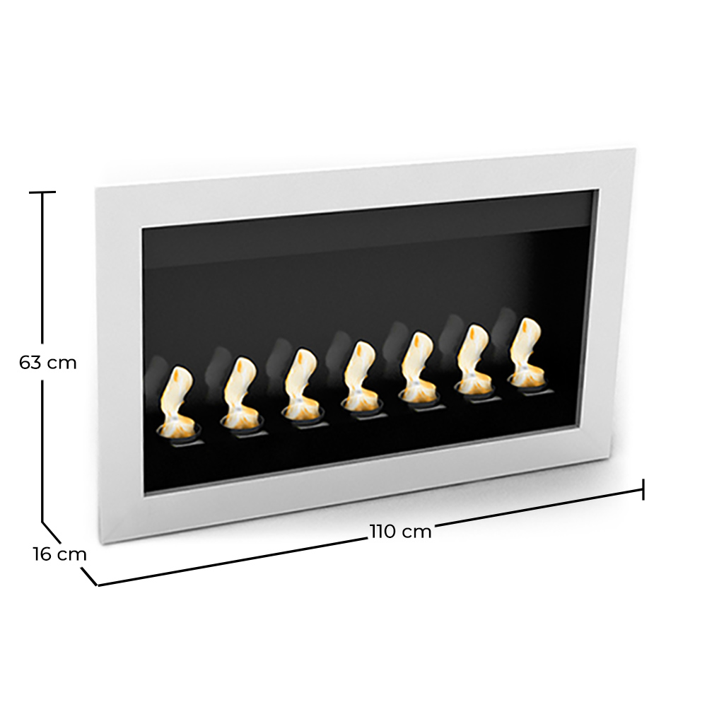 Moderner Ethanol-Wandkamin - VPF-FD50-WEIß image 10