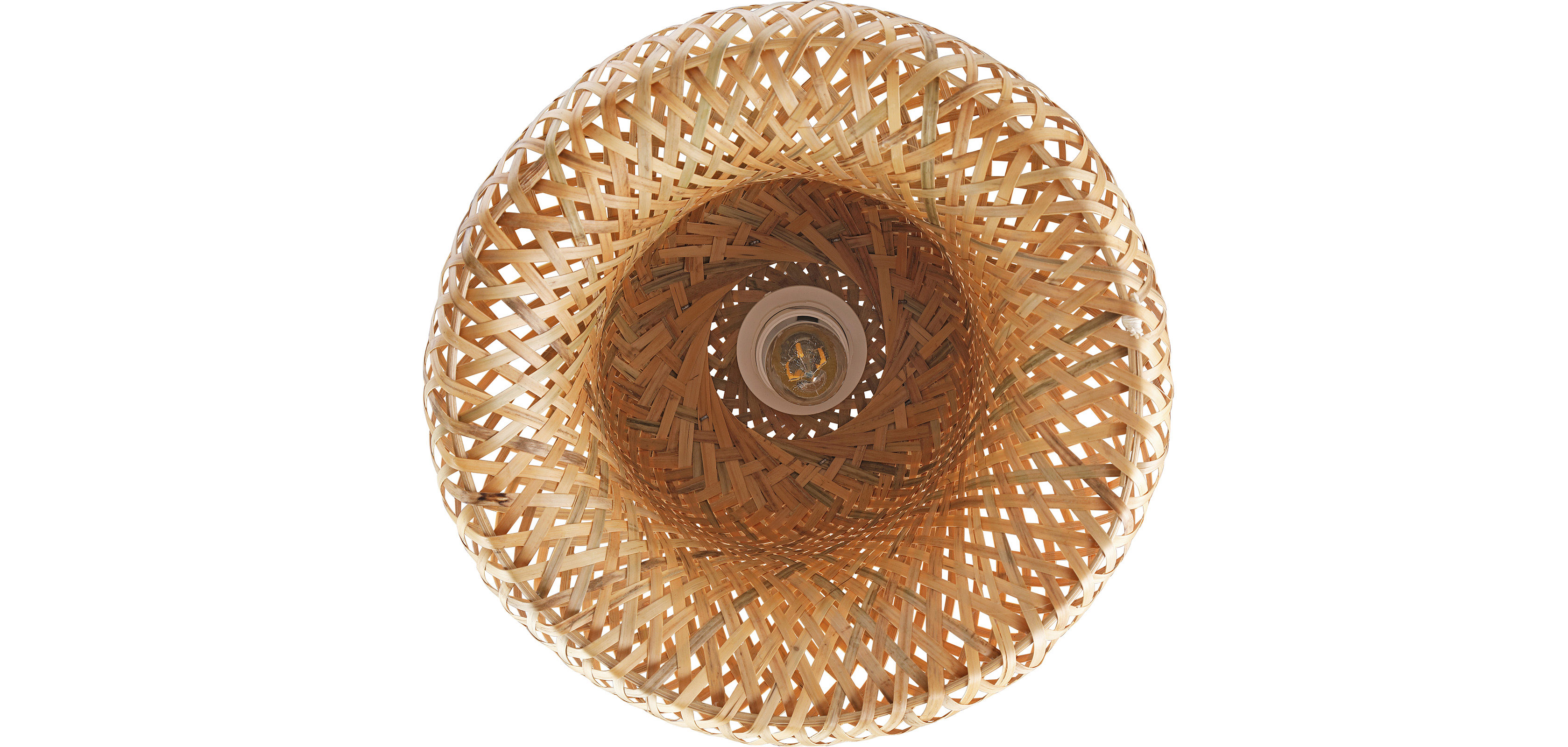 Geflochtene Deckenleuchte Talli - Bambus