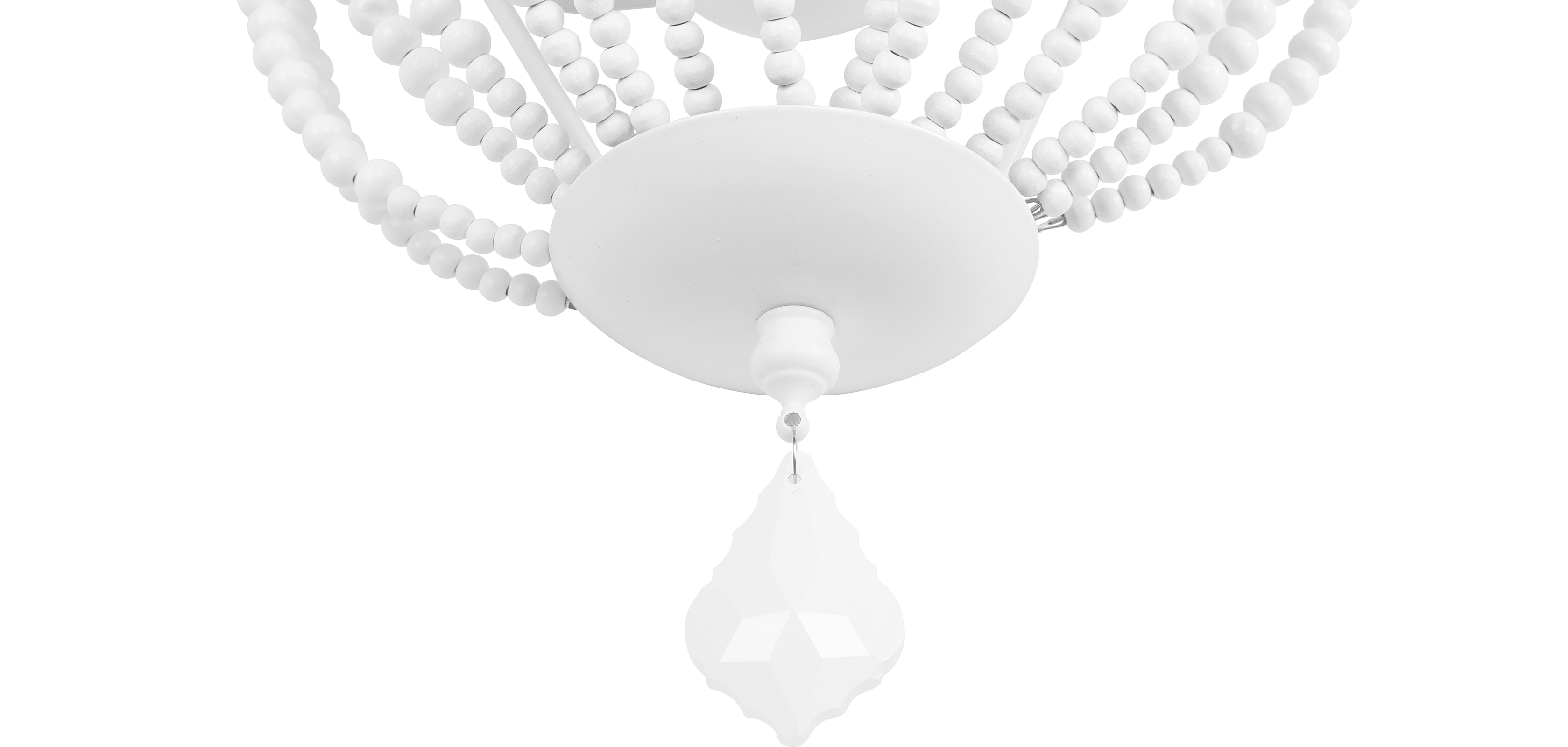 Boho Style Wandleuchte mit Holzperlen