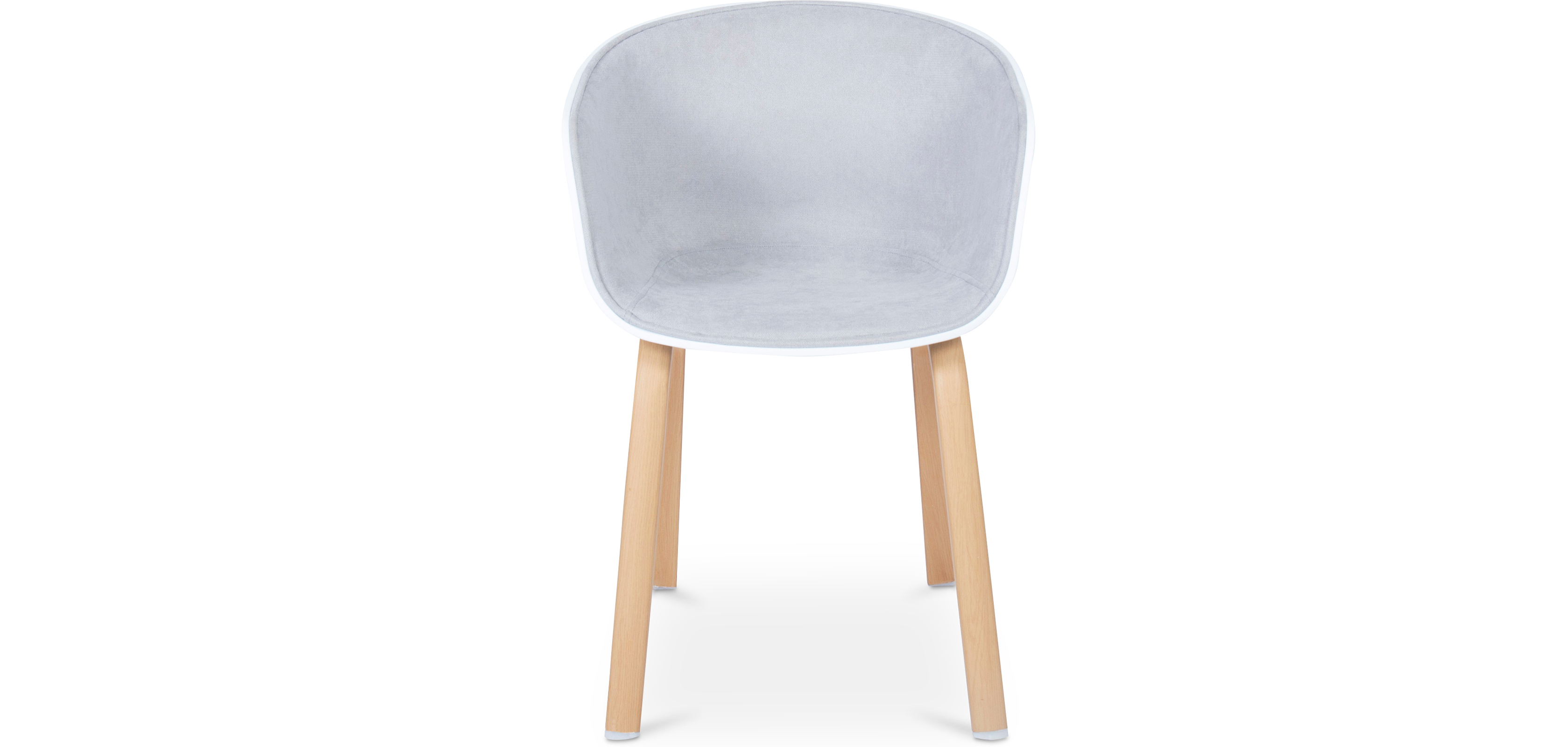 Skandinavischer gepolsterter Esszimmerstuhl mit Armlehne