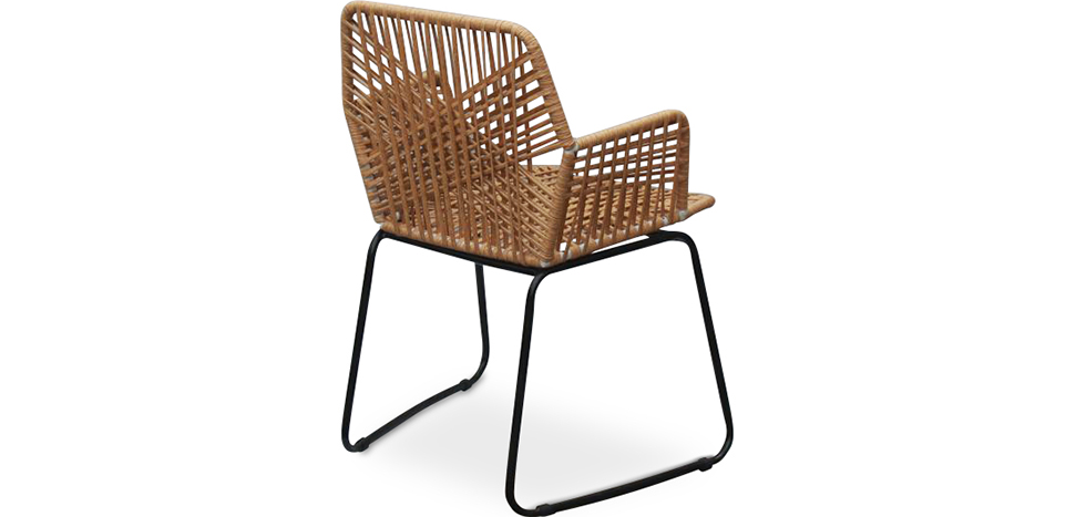 Garten Esszimmerstuhl Design Boho Rattan Synthetisch - Tale