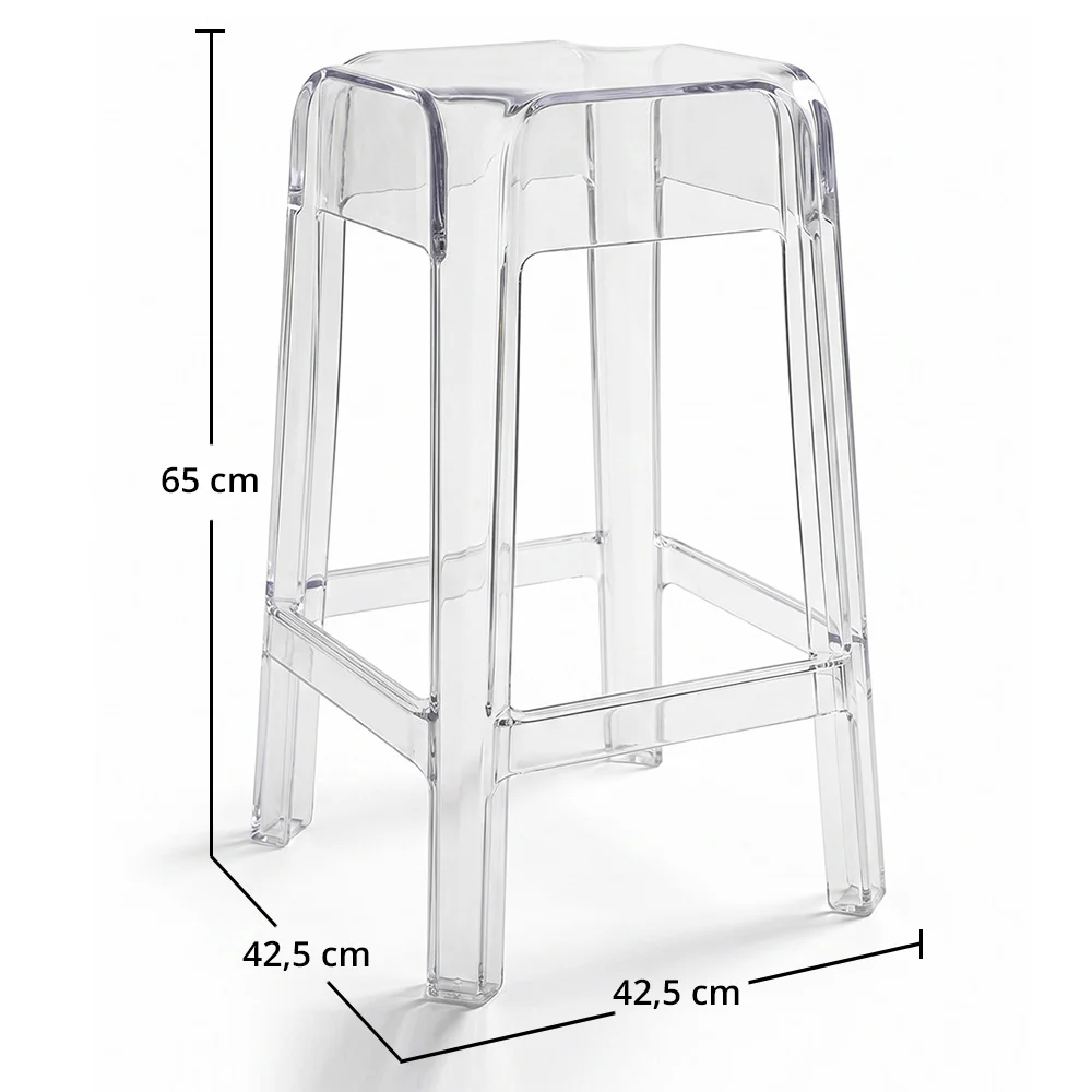 Transparenter Design-Hocker - 65cm - Victoria Queen image 10