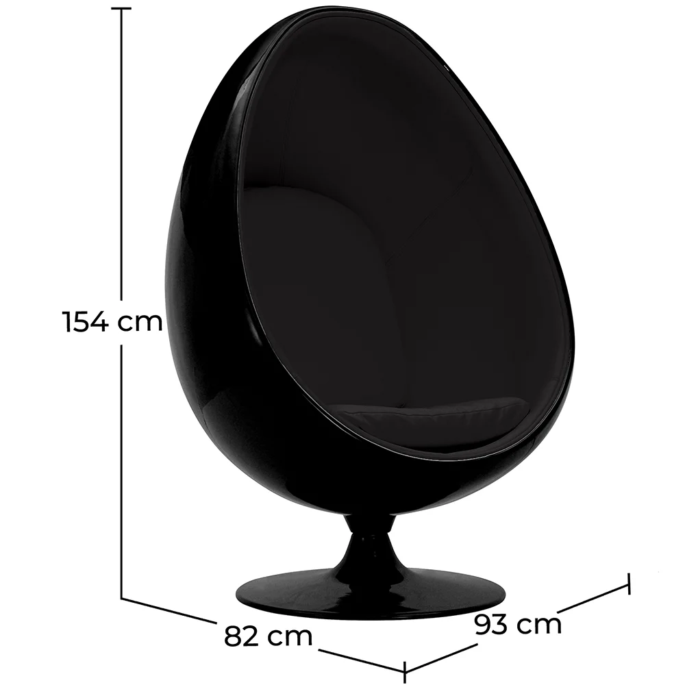 Ei-Design-Sessel - In Kunstleder bezogen - Eny image 10