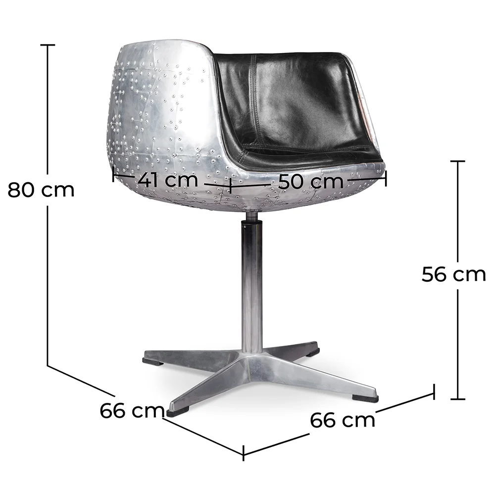 Loungesessel - Design Sessel - Leder & Metall - Cognac image 10