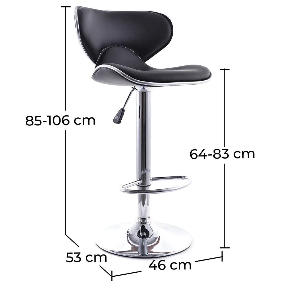 Drehbarer Barhocker mit Rückenlehne - Curve Back image 10