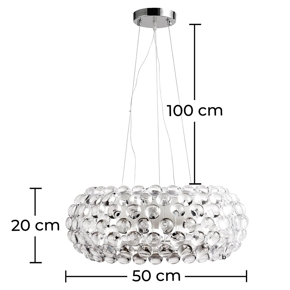 Deckenlampe - Kristallkugel-Hängeleuchte - 50cm - Savoni image 10