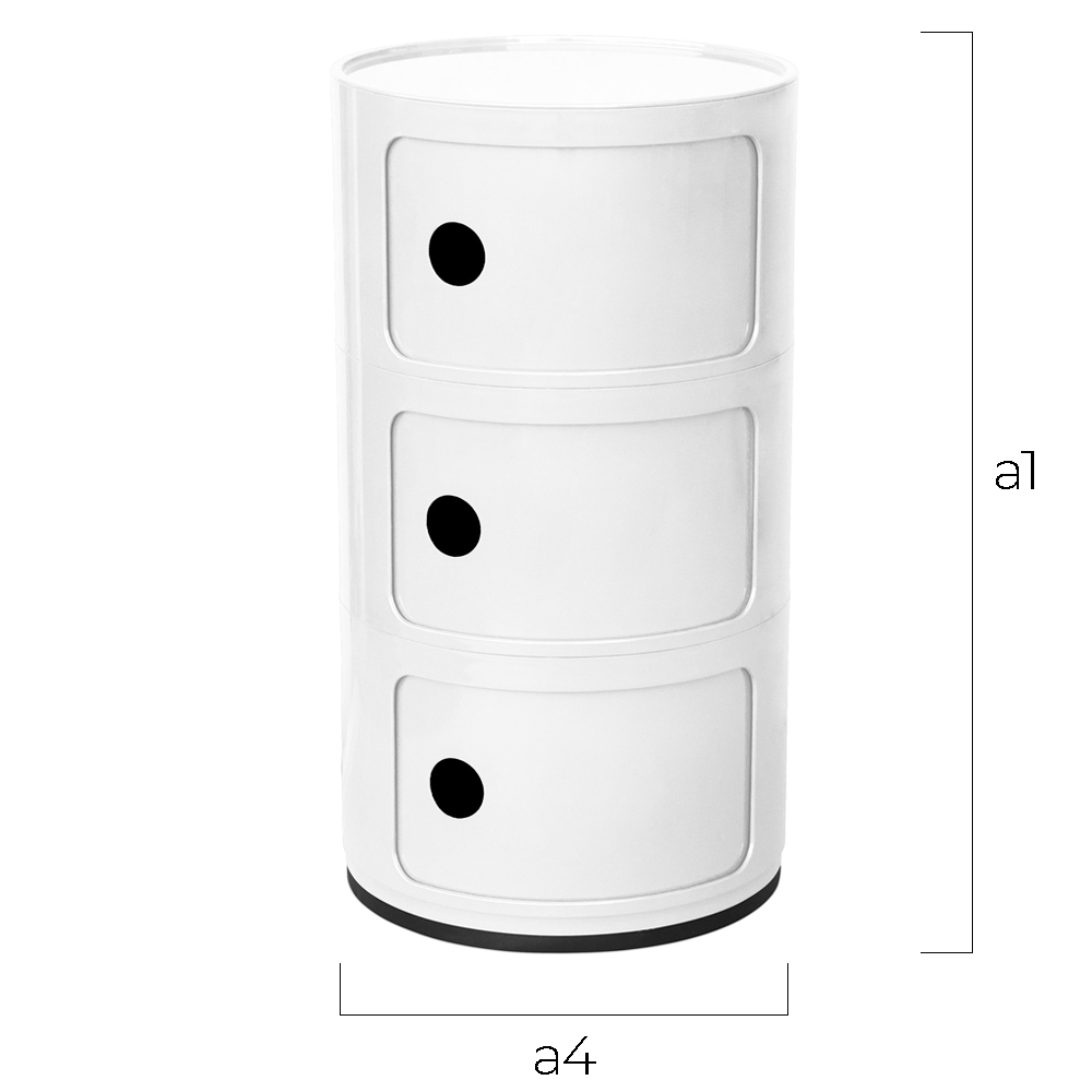 Aufbewahrungsmöbel mit Behälter - 3 Schubladen - Caracas image 10