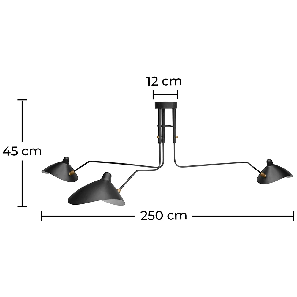 Deckenlampe - Flexo-Lampe - 3 Arme - George image 10