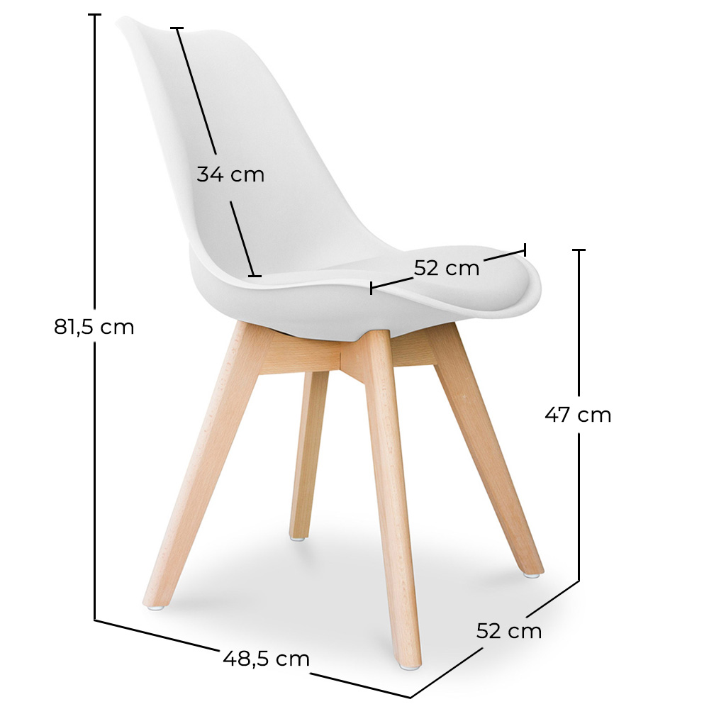 Bürostuhl - Esszimmerstuhl - Skandinavischer Stil - Denisse image 10