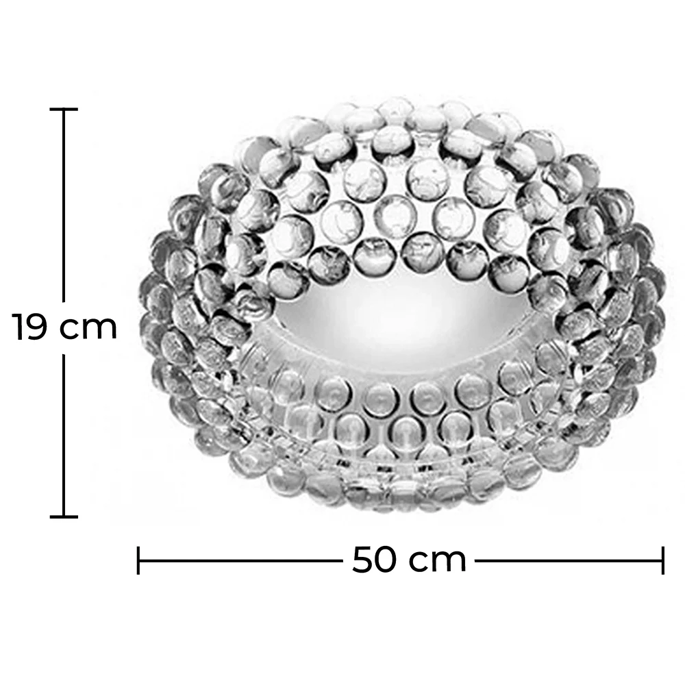 Deckenlampe - Glaskugel-Deckenleuchte - 50 cm - Savoni image 10