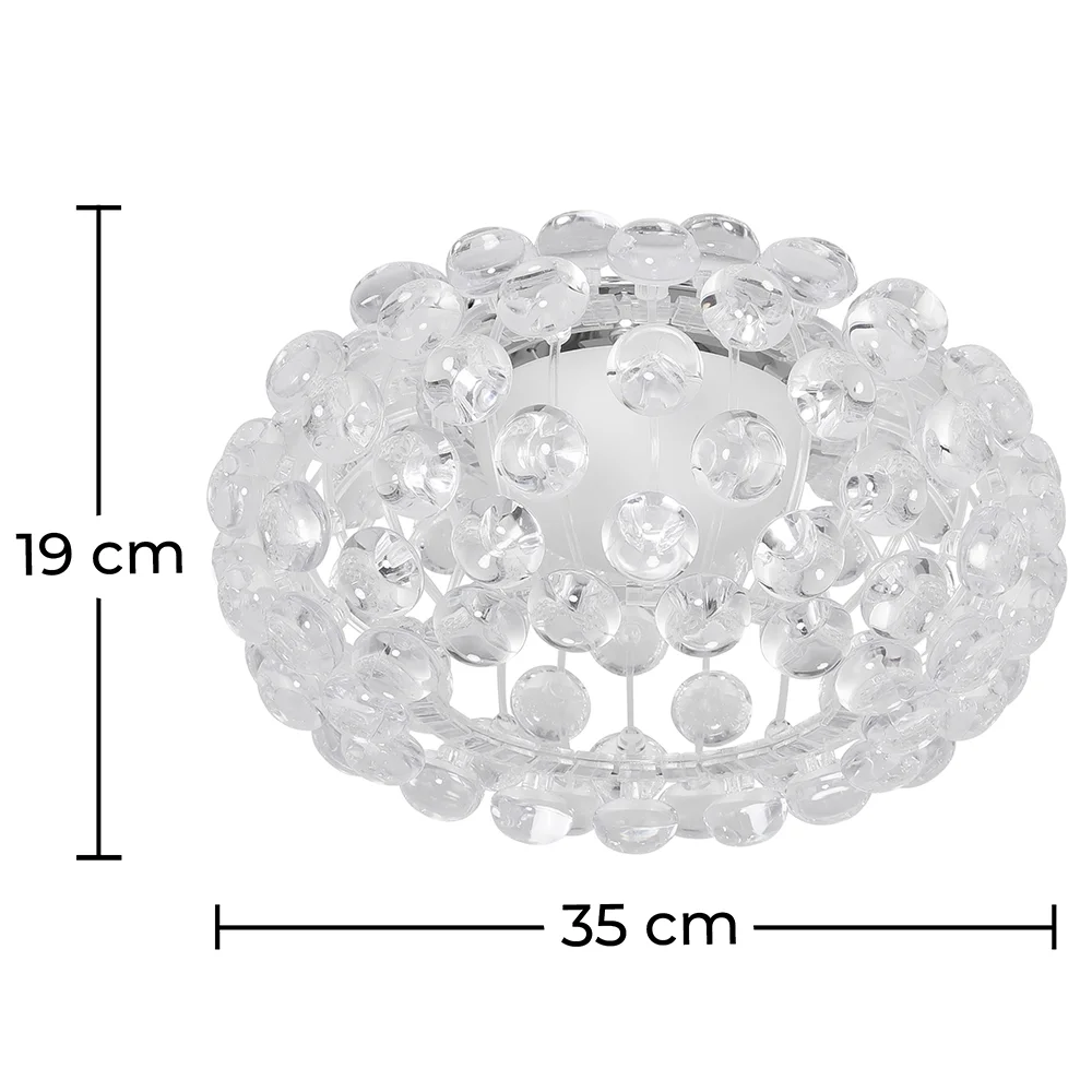 Deckenlampe - Glaskugel-Deckenleuchte - 35 cm - Savoni image 10