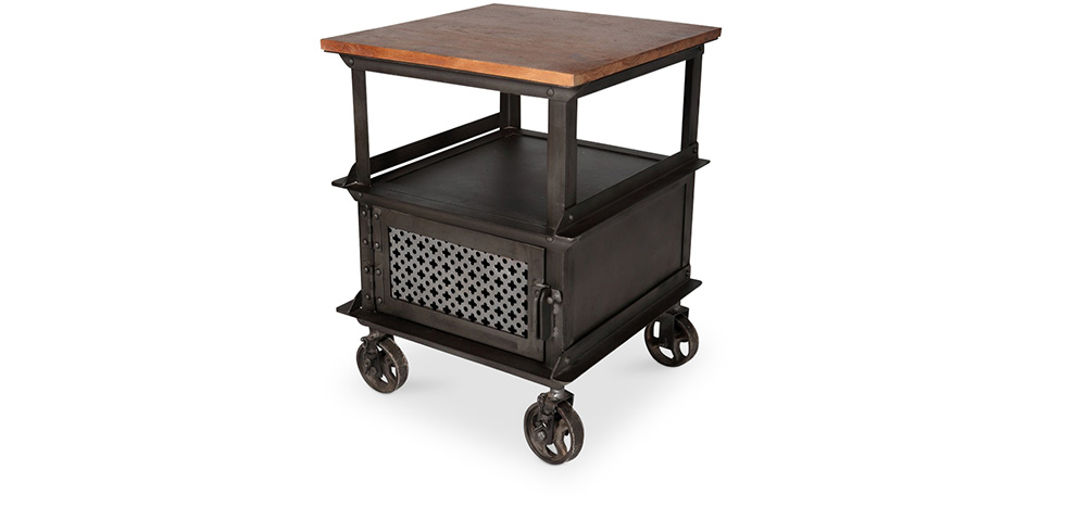 Industrial Style Metall Sideboard mit Rädern