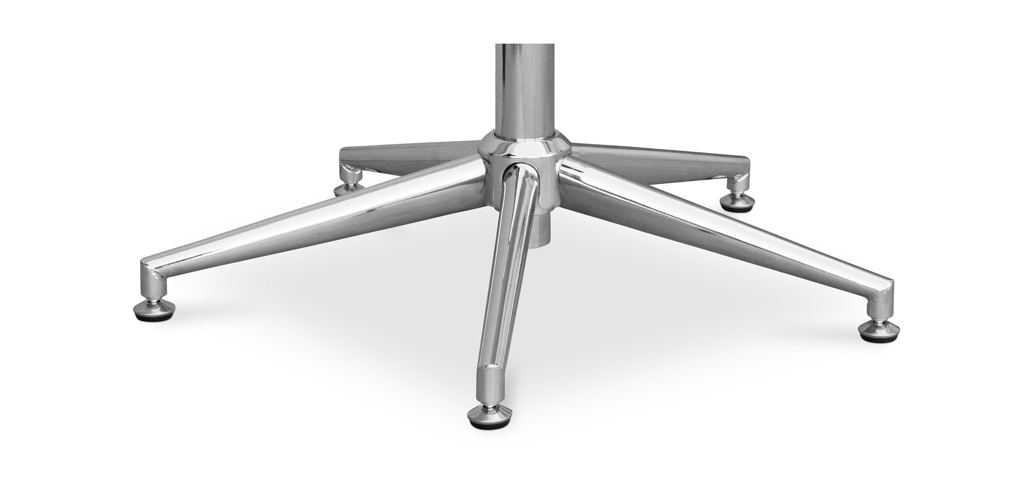 T17 Bürostuhl - Poly- Leder und Metall - Räder