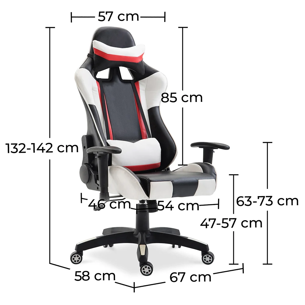 Bürostuhl mit Armlehnen - Schreibtischstuhl mit Rollen - Gamer - Guy image 10