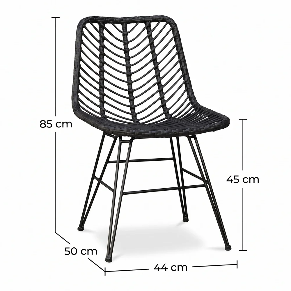 Rattan-Esszimmerstuhl - Boho-Stil - Mia image 10