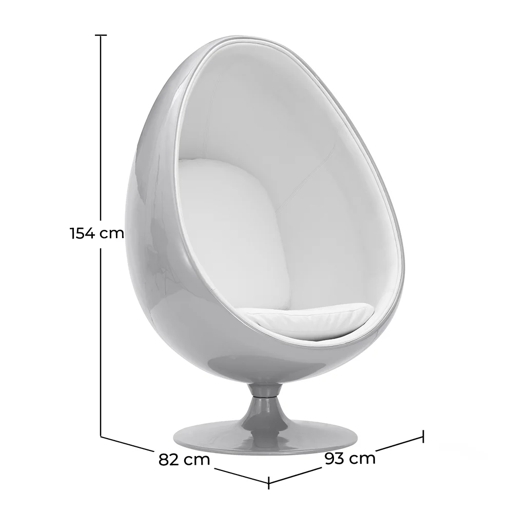 Ei-Design-Sessel - In Stoff bezogen - Eny image 10