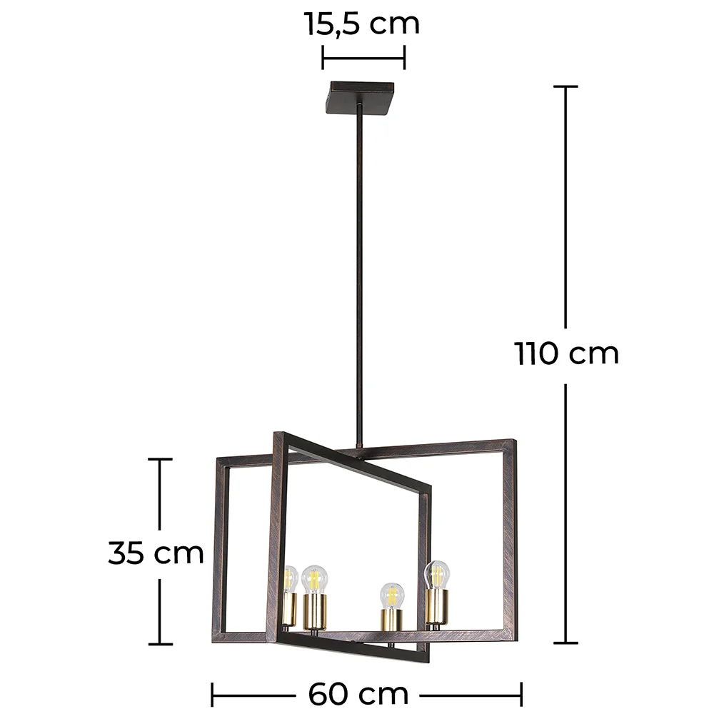 Deckenlampe im Retro-Design - Pendelleuchte - Robson image 10