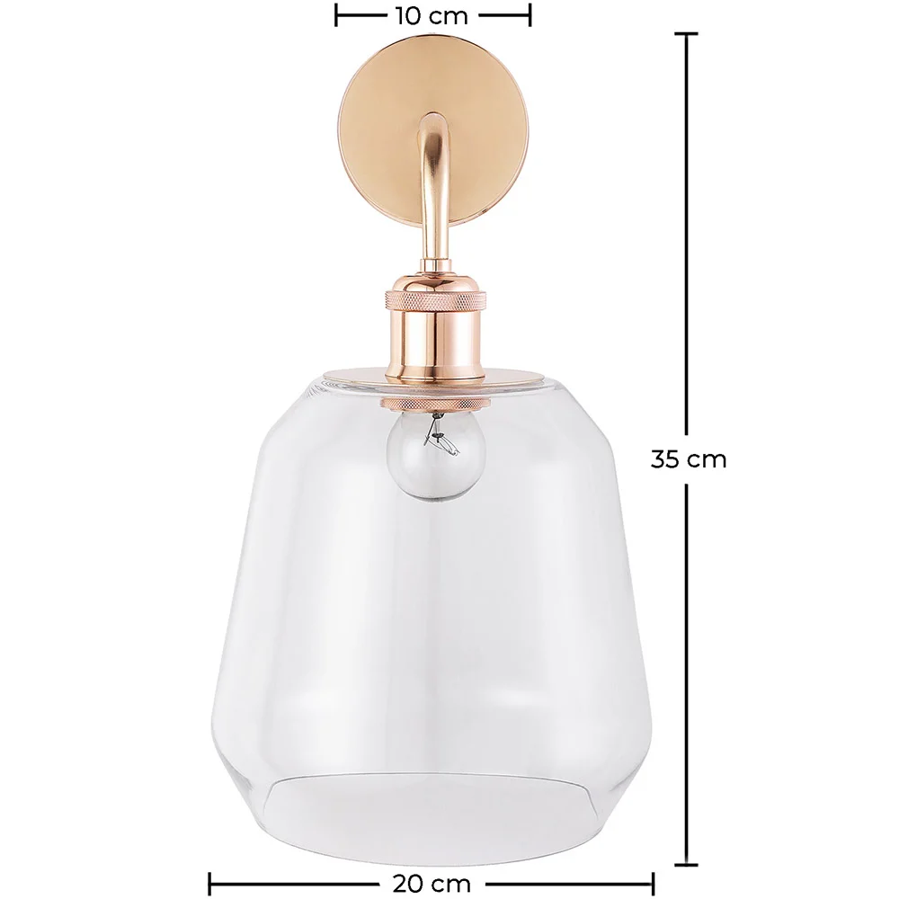 Wandleuchte - Lampenschirm aus Glas - Alessia image 10