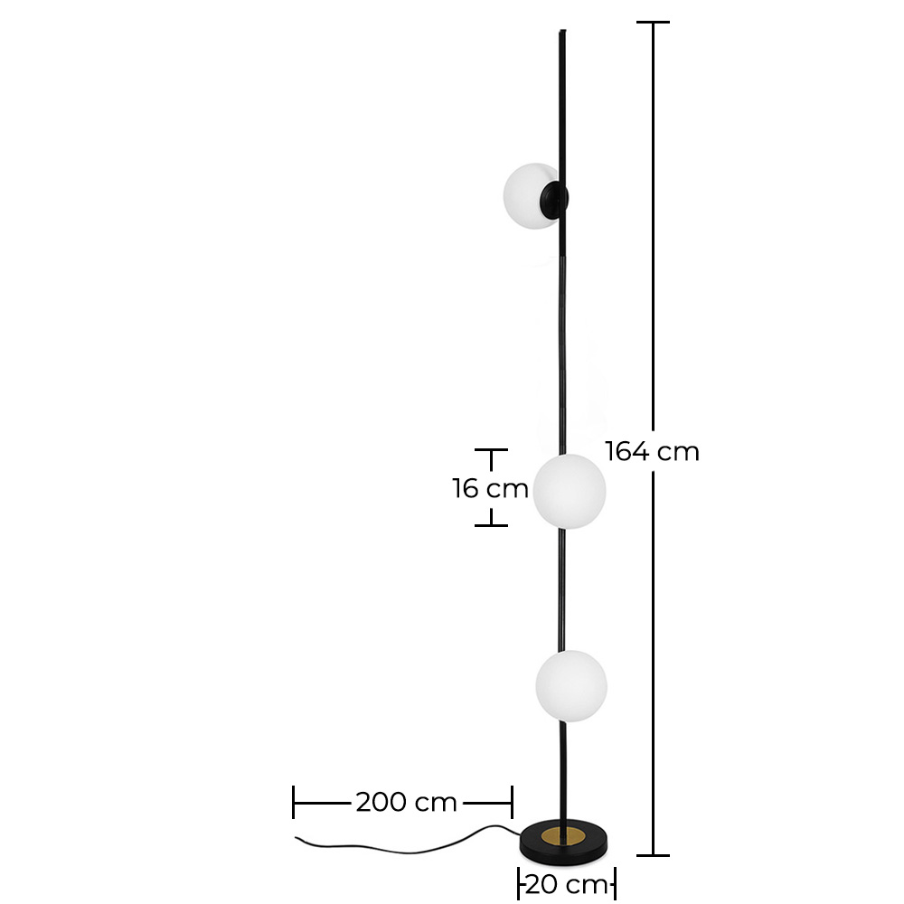 Kugel-Stehlampe - Wohnzimmerlampe - Elsie image 10