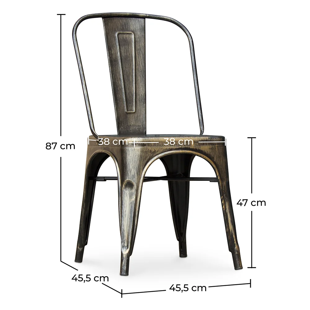 Esszimmerstuhl aus Stahl - Industriedesign - Neue Ausgabe - Stylix image 10