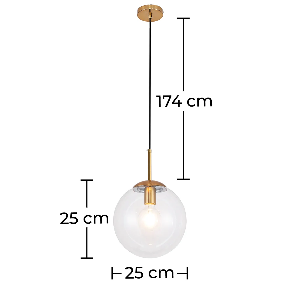 Kugelförmige Deckenleuchte - Pendelleuchte aus Kristall - Alvis image 10