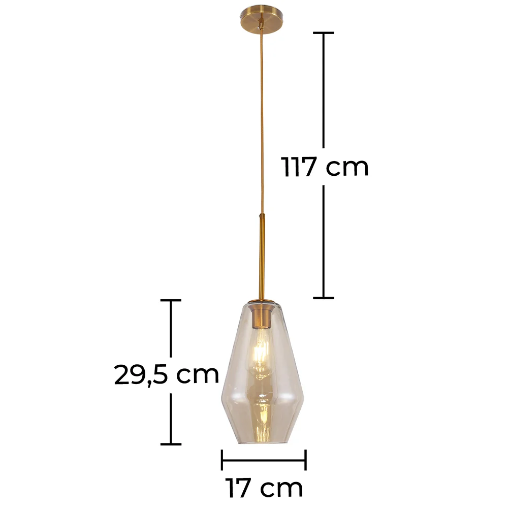 Kronleuchter-Deckenlampe - Hängelampe im vintage Design - Alua image 10