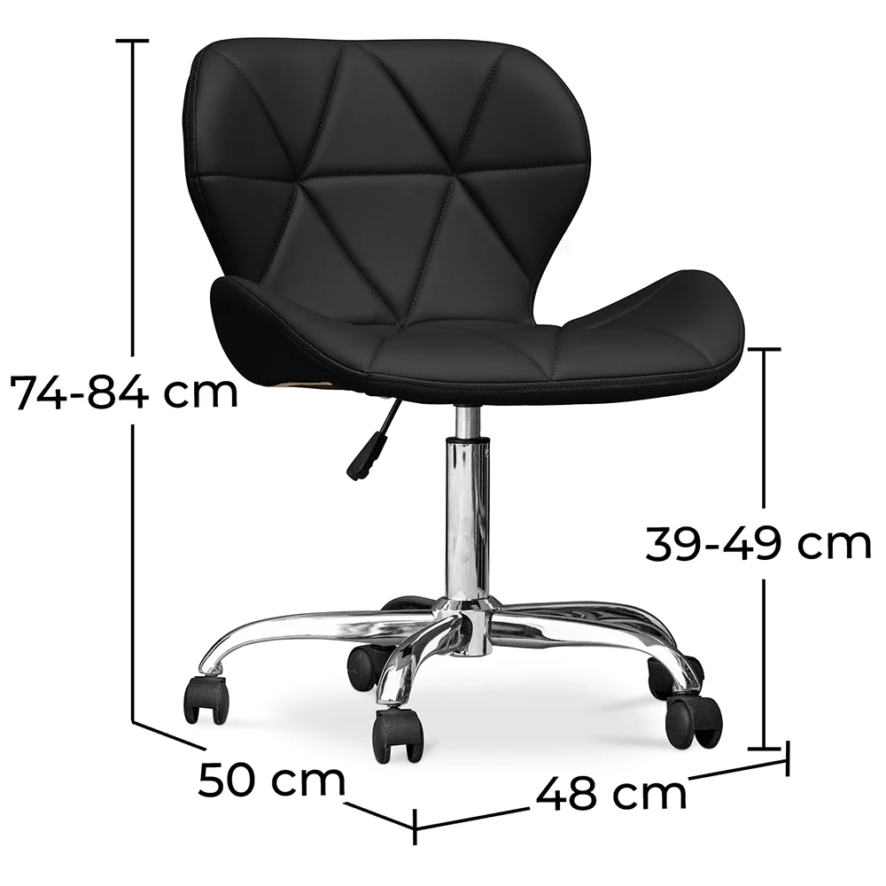 Bürostuhl auf Rädern - Schreibtischdrehstuhl - gepolstert mit Kunstleder - Wito image 10