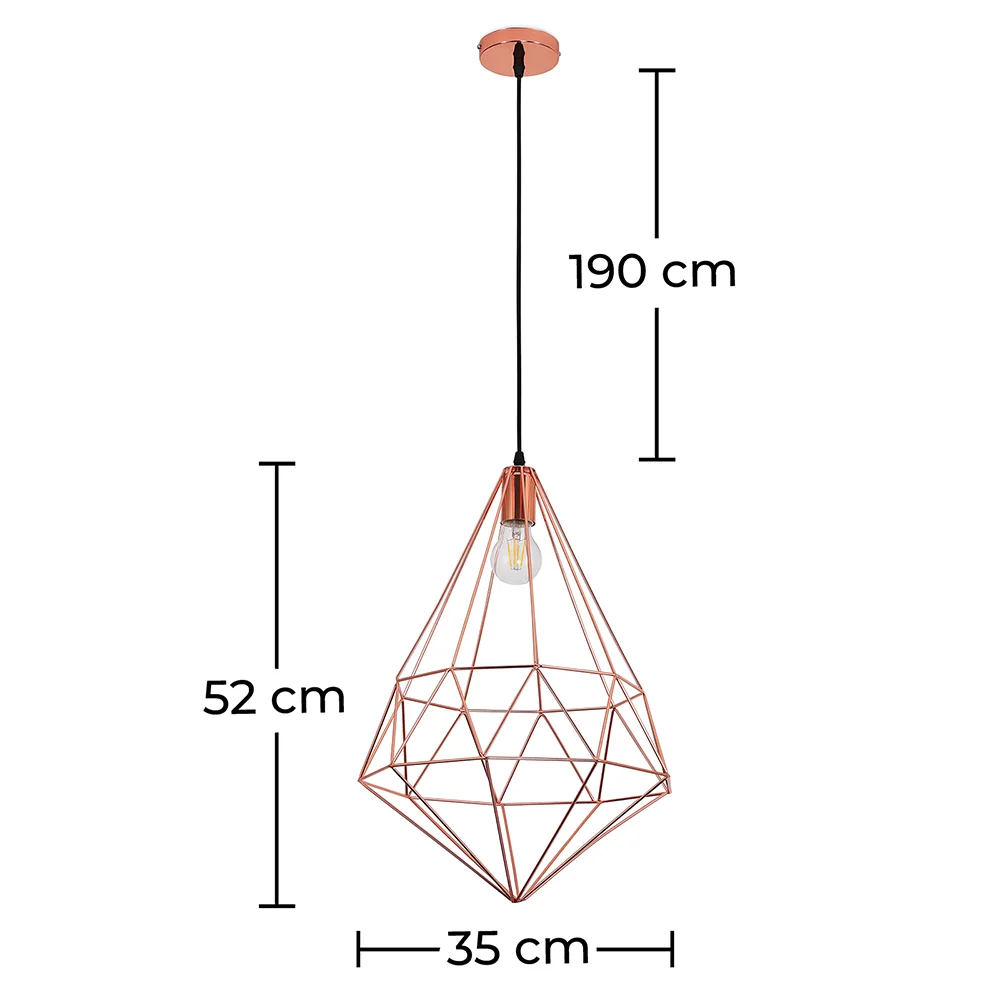 Retro-Deckenlampe - Geometrische Pendelleuchte - Yak image 10