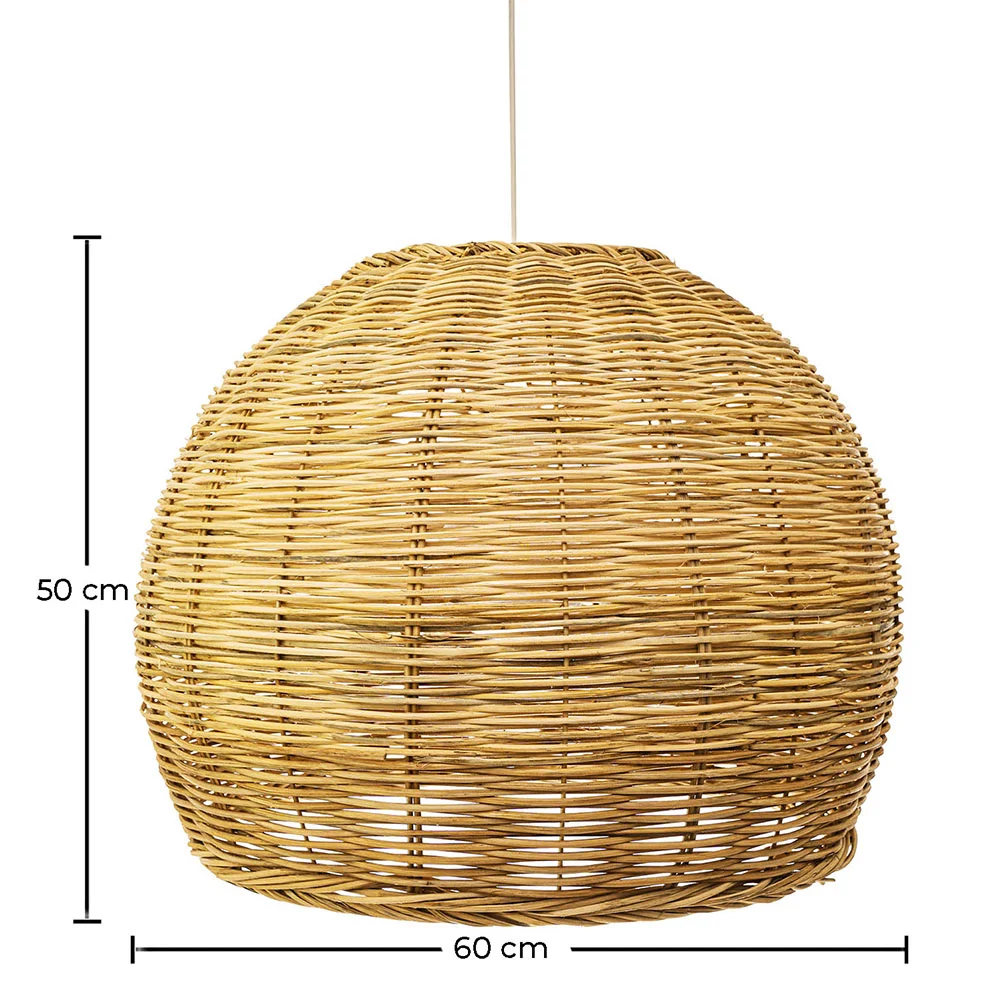 Rattan-Deckenlampe - Boho-Bali-Design-Pendelleuchte - Paon image 10