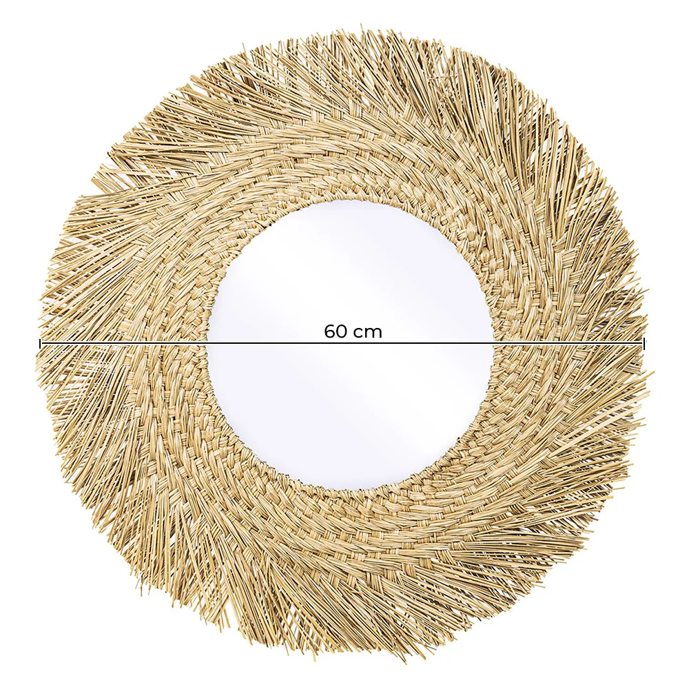  Wandspiegel - Rundes Boho-Bali-Design (60 cm) - Rewu image 10