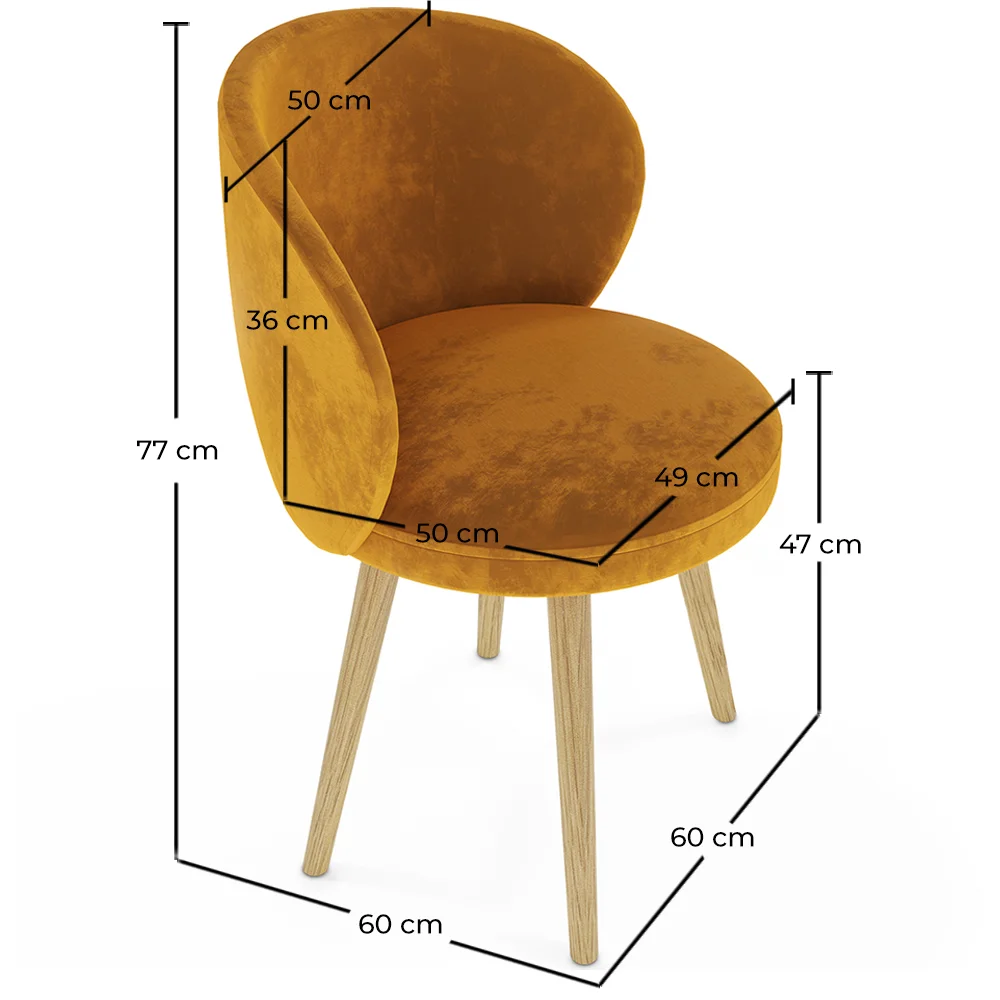 Designersessel - gepolstert in Samt - Yuna image 10