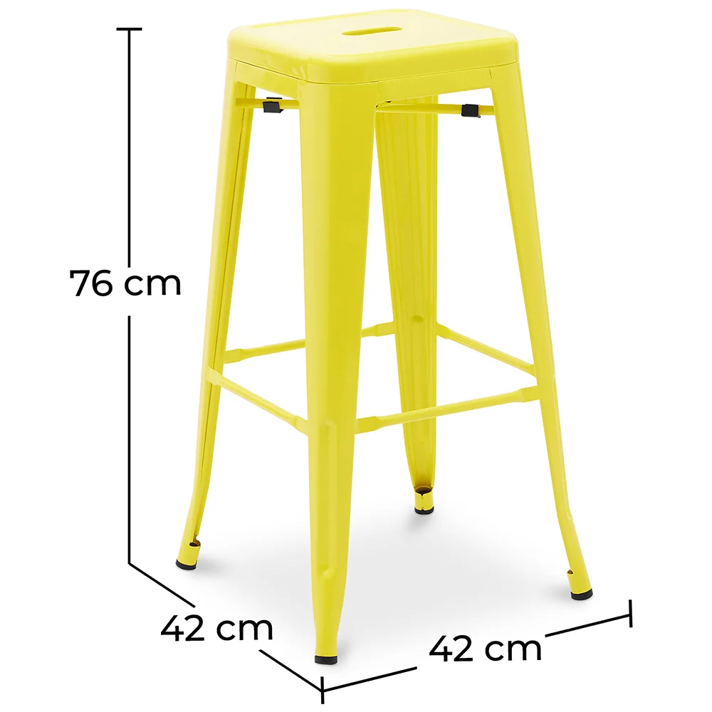 Barhocker – Industrial Stil – Stahl – 76 cm – Stylix image 10