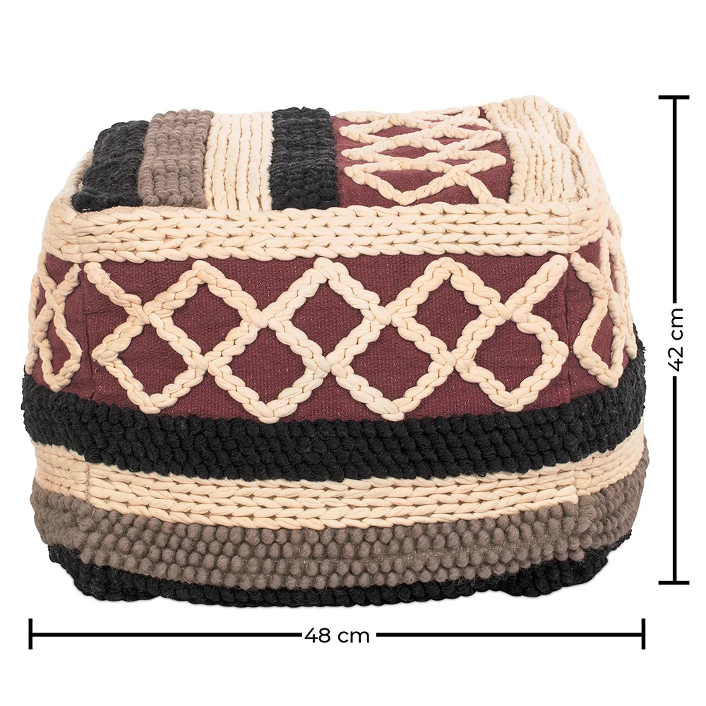Sitzpuff im Boho-Bali-Stil - Lonbay image 10