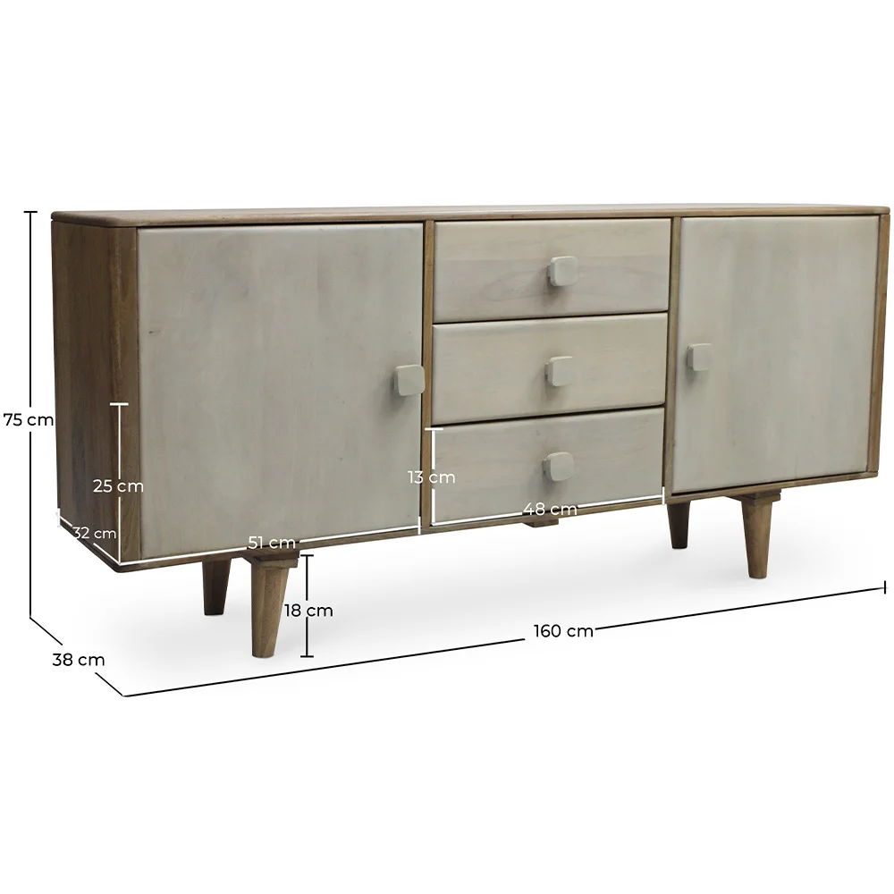 Holz-Sideboard - Vintage-Design - Cina image 10