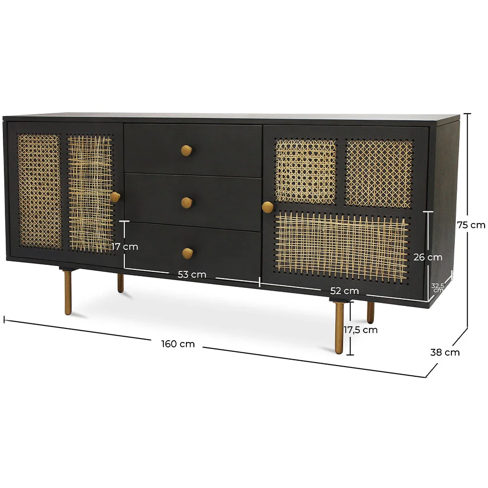 Holz-Sideboard - Vintage-Design - Dena image 10