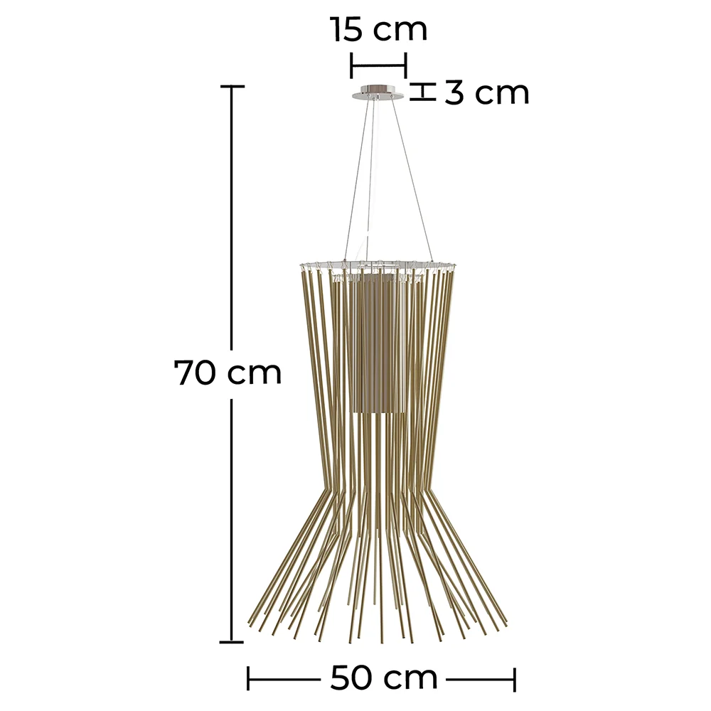 Deckenlampe in Gold - Design-Pendelleuchte - Madison image 10