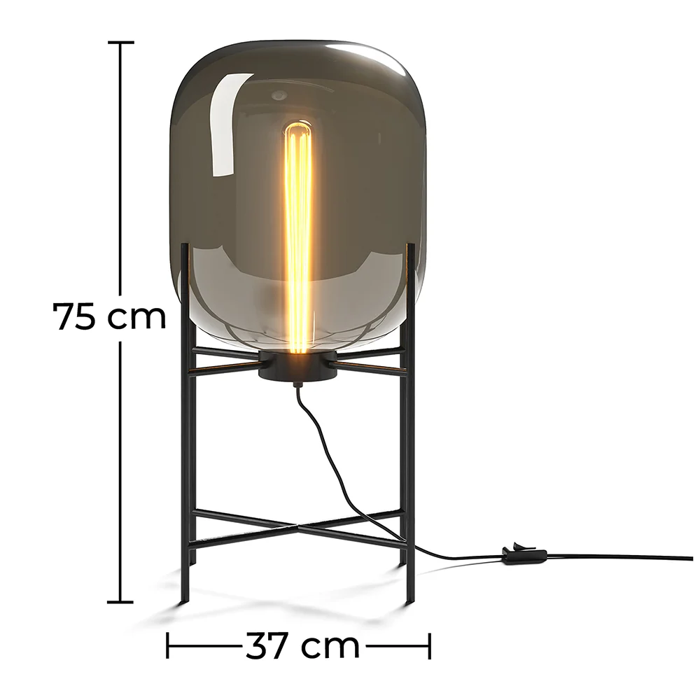 Design-Stehlampe - Wohnzimmerlampe - Groß - Grau image 10