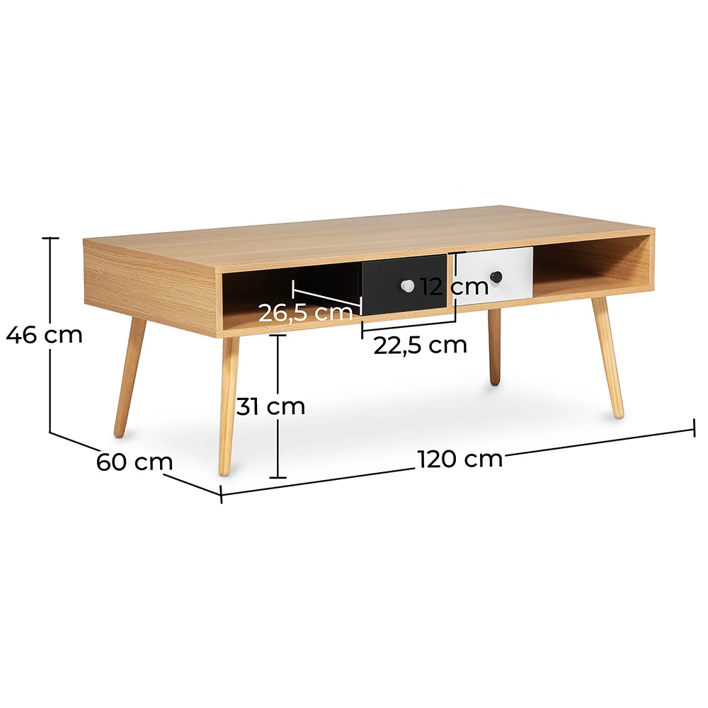 Holz-Couchtisch - Skandinavisches Design - Miua image 10